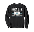 Funny Hockey Goalie Dad Ice Hockey Sweatshirt - Minimalist Print Unisex