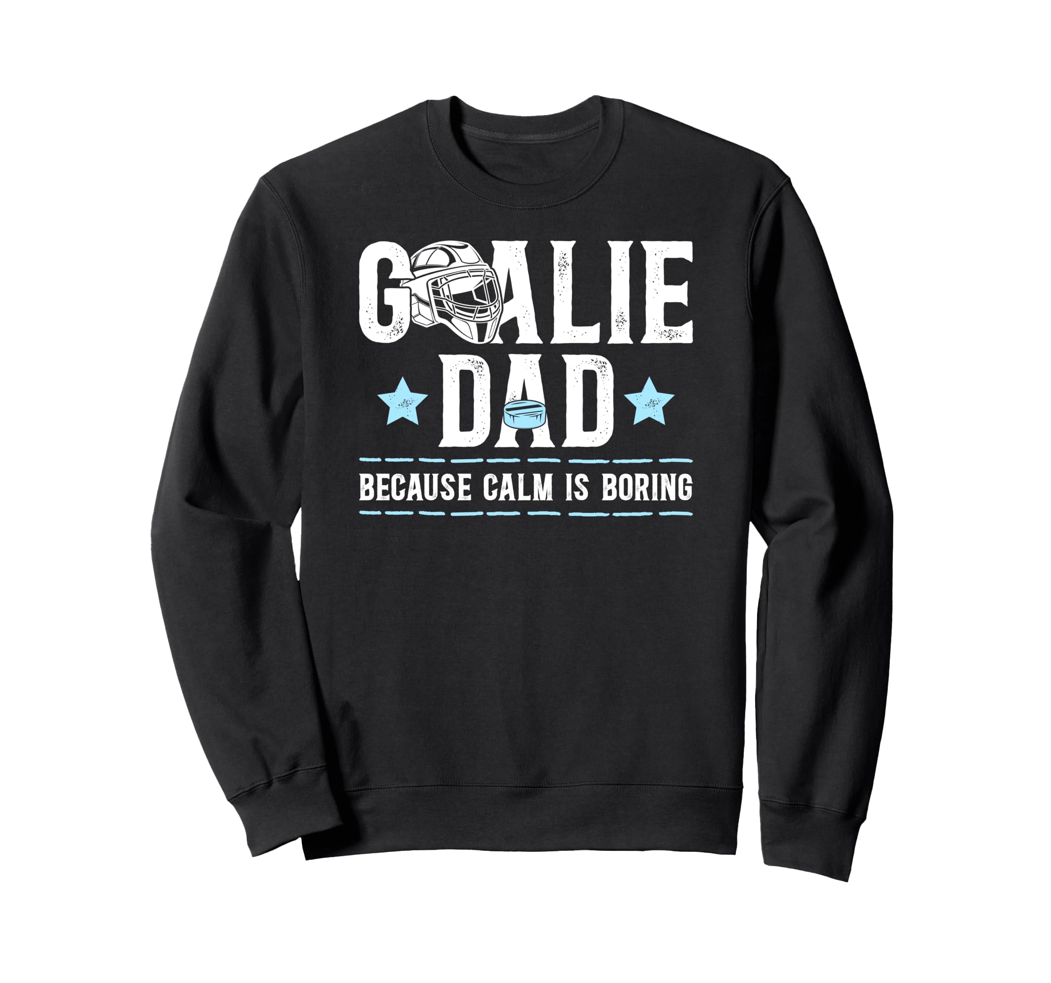 Funny Hockey Goalie Dad Ice Hockey Sweatshirt - Minimalist Print Unisex