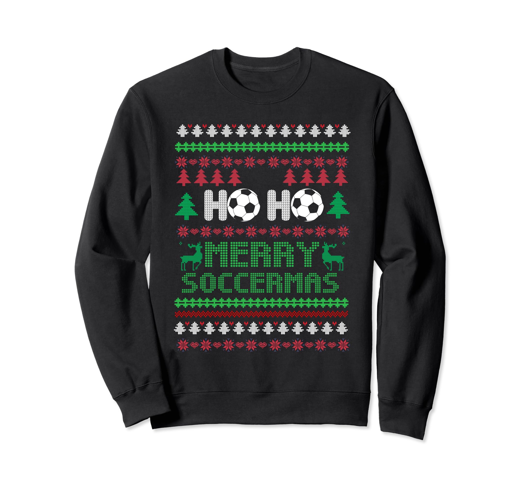 Soccer Goalkeeper Holiday Santa Claus Sweatshirt - Minimalist Print Unisex