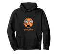 Spooky Season Soccer Ball Pumpkin Hoodie - Minimalist Print Unisex