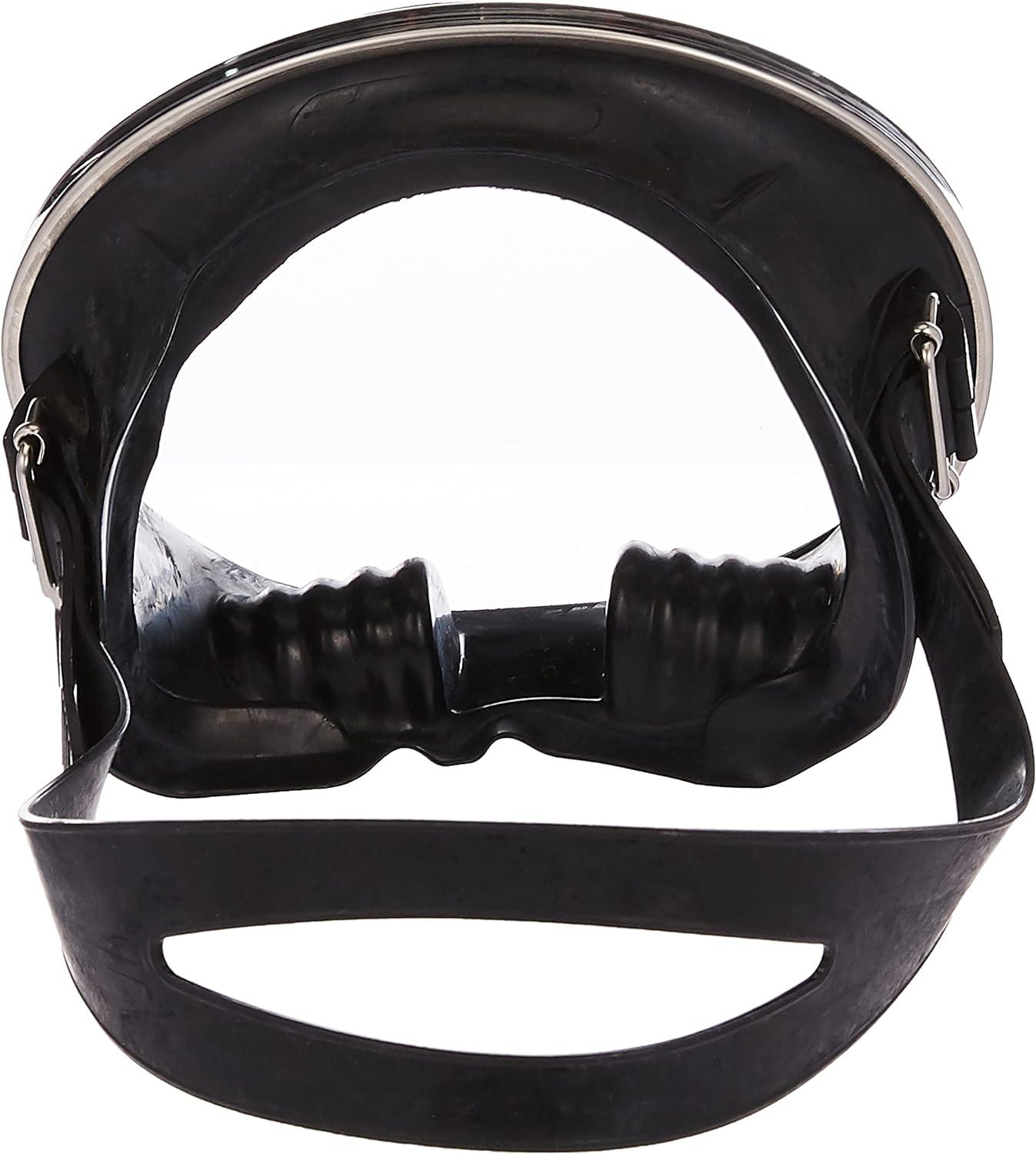 Spearfishing Free Dive Stainless Steel Oval Shape Classic Rubber Mask