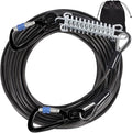 Snagle Paw Dog Leads for Yard 50FT-1000LBS Break Strength,Heavy Duty Tie Out Cable for Dogs with Swivel Lockable Hook & Spring,Chew Proof Dog Chain for Outside,Dog Run Cable for Medium Large Dogs