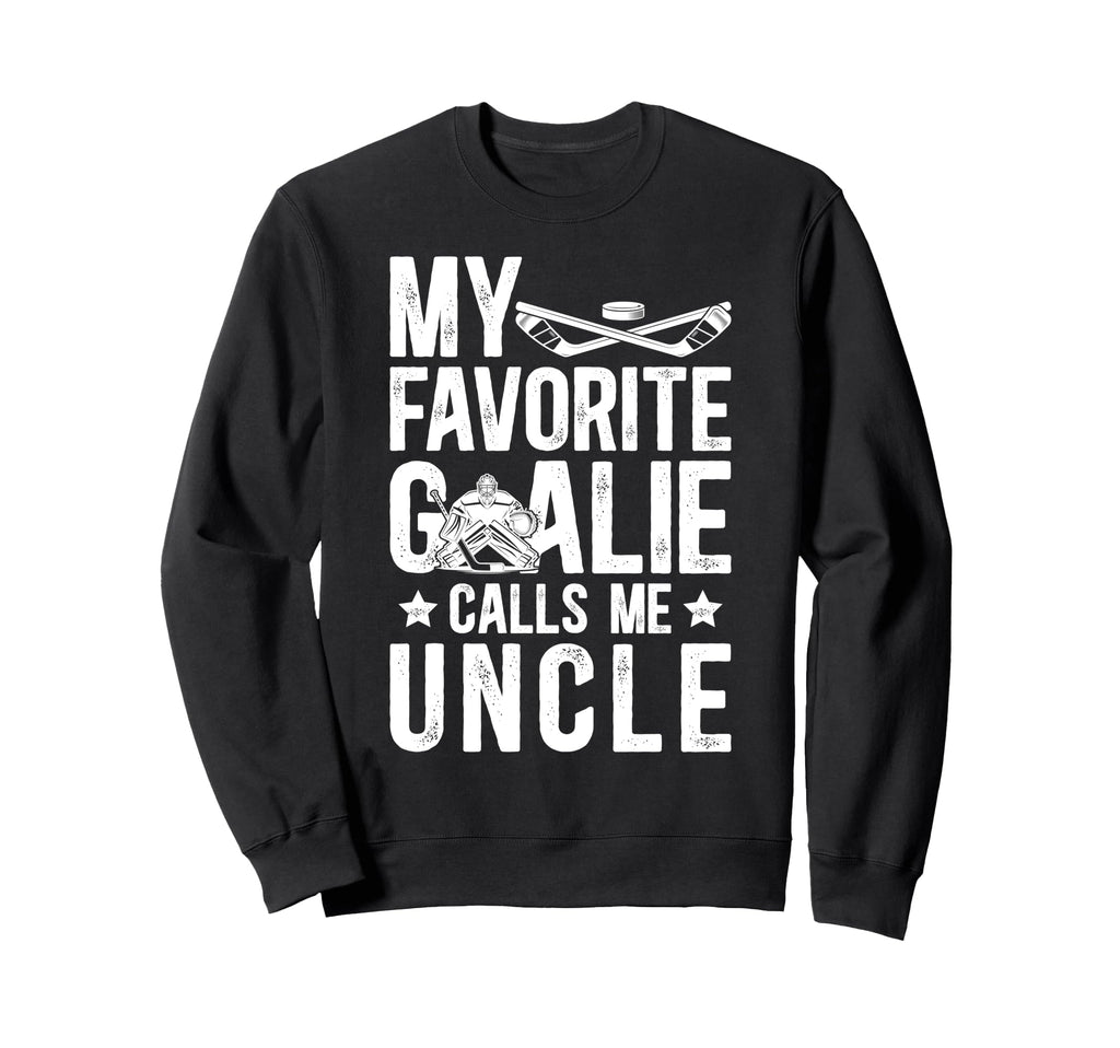 Proud Ice Hockey Goalie Uncle Sweatshirt - Novelty Apparel for Adults