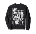 Proud Ice Hockey Goalie Uncle Sweatshirt - Novelty Apparel for Adults