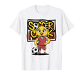 Soccer Chick Soccer Player Soccer T-Shirt - Minimalist Print for Adults