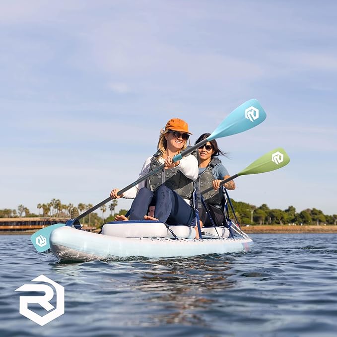 SUP Paddle - Paddle Board Paddle 4 Piece Stand Up Paddleboard Paddles Lightweight Floating Kayak Paddle - Light Blue - Lake Green - Light Green