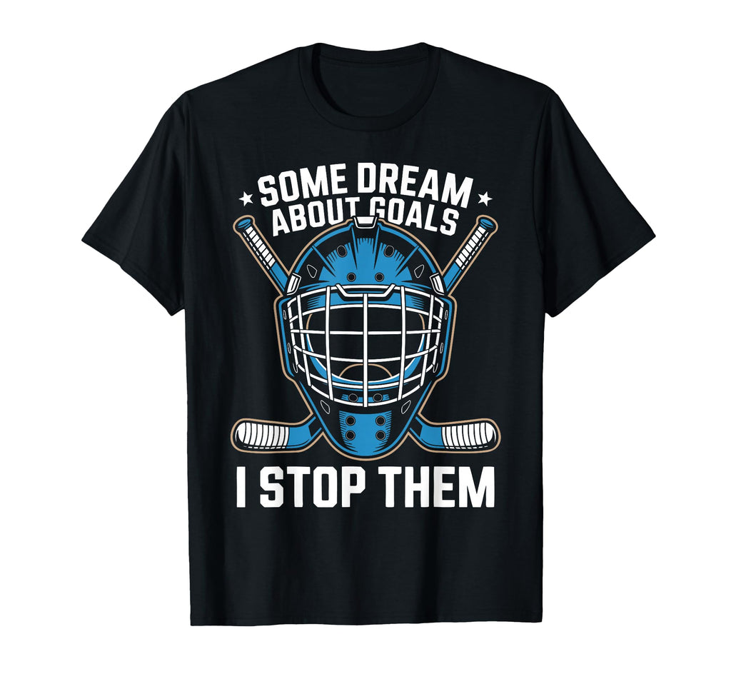 Ice Hockey Goalkeeper Goals Hockey T-Shirt - Streetwear Style Men Women