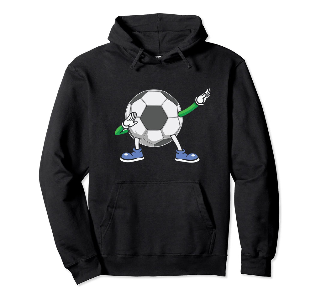 Dabbing Soccer Ball Funny Soccer Hoodie - Unique Graphic Men Women