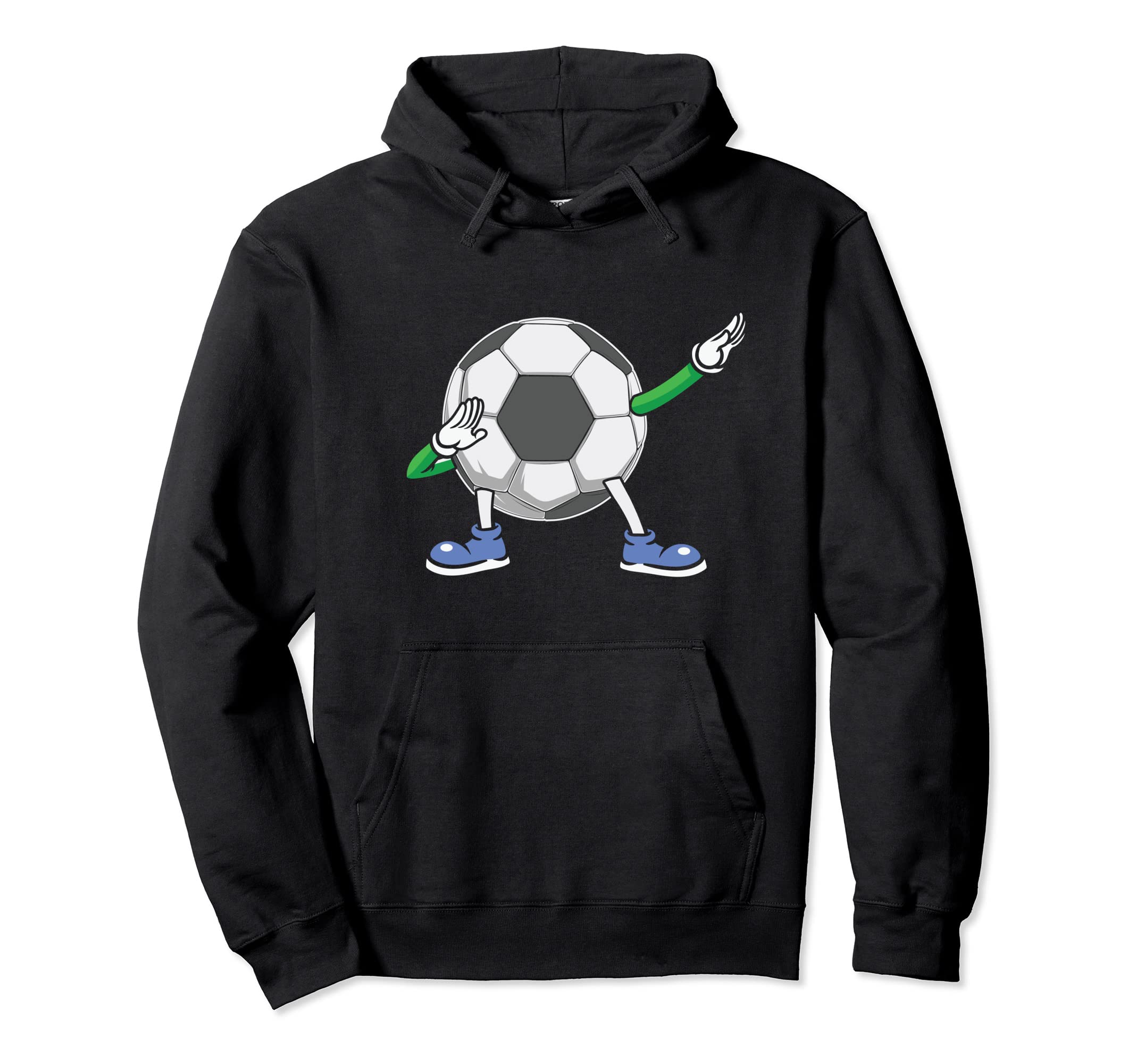 Dabbing Soccer Ball Funny Soccer Hoodie - Unique Graphic Men Women