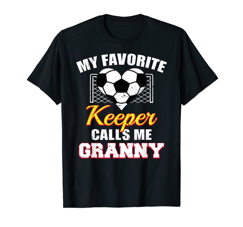 My Favorite Keeper Calls Me Granny Soccer T-Shirt - Unique Graphic Unisex