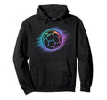 Colorful Soccer Silhouette Soccer Player Hoodie - Trendy Graphic Unisex