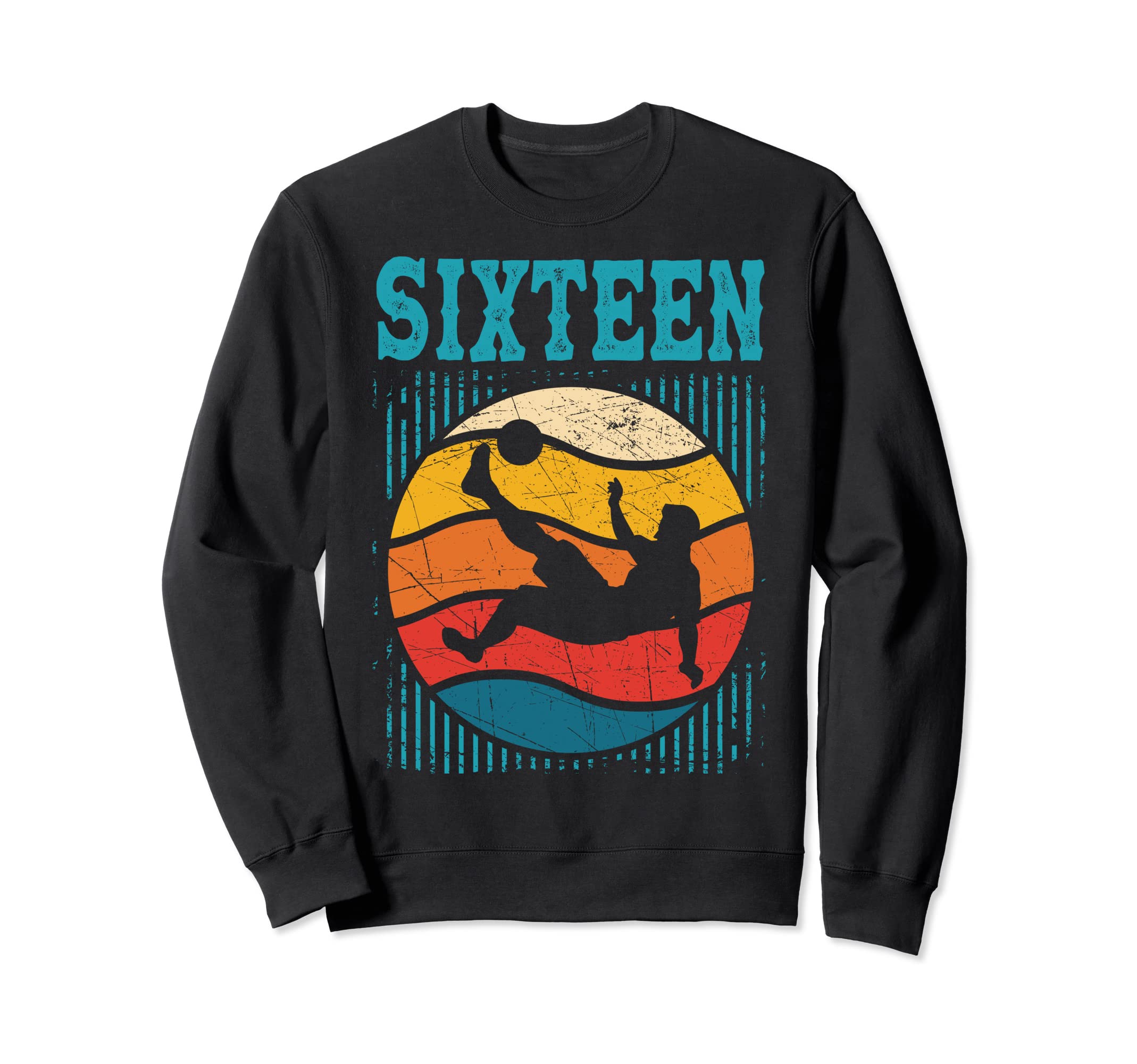 16Th Birthday Soccer 16 Years Old Sweatshirt - Novelty Apparel Men Women