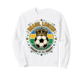 Brasil Legend Crowned Soccer Ball Sweatshirt - Custom Art Print Men Women