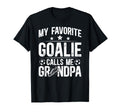 Proud Soccer Goalie Grandpa Soccer T-Shirt - Trendy Graphic Men Women