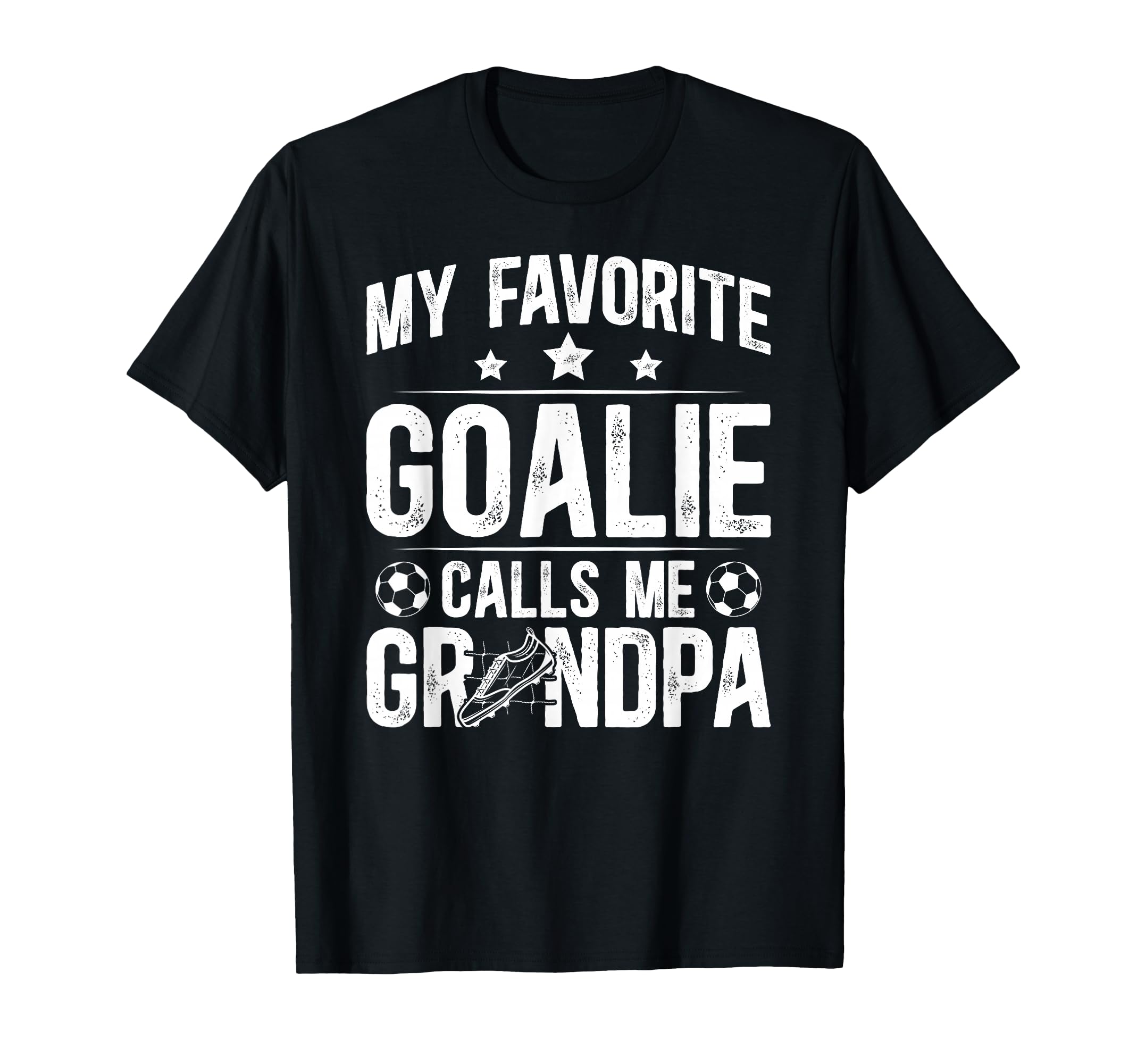 Proud Soccer Goalie Grandpa Soccer T-Shirt - Trendy Graphic Men Women