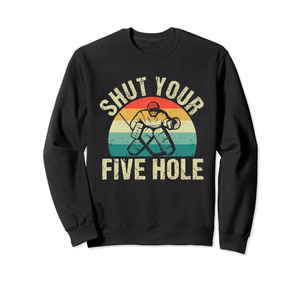 Funny Ice Hockey Goalie Sweatshirt - Aesthetic Graphic for Adults