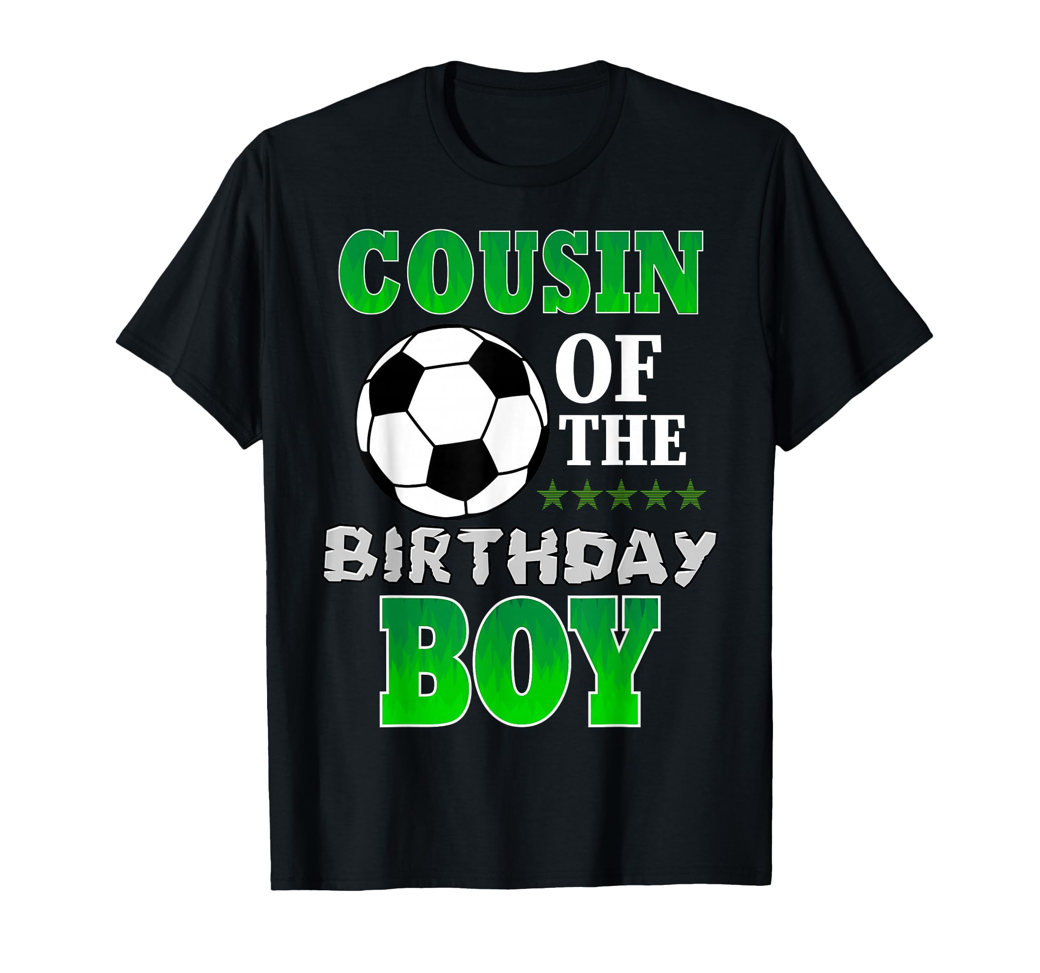 Cousin Birthday Soccer Stars Outfit T-Shirt - Custom Art Print Unisex