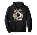 Ballin Since 2008 14Th Soccer Birthday Hoodie - Minimalist Print Unisex