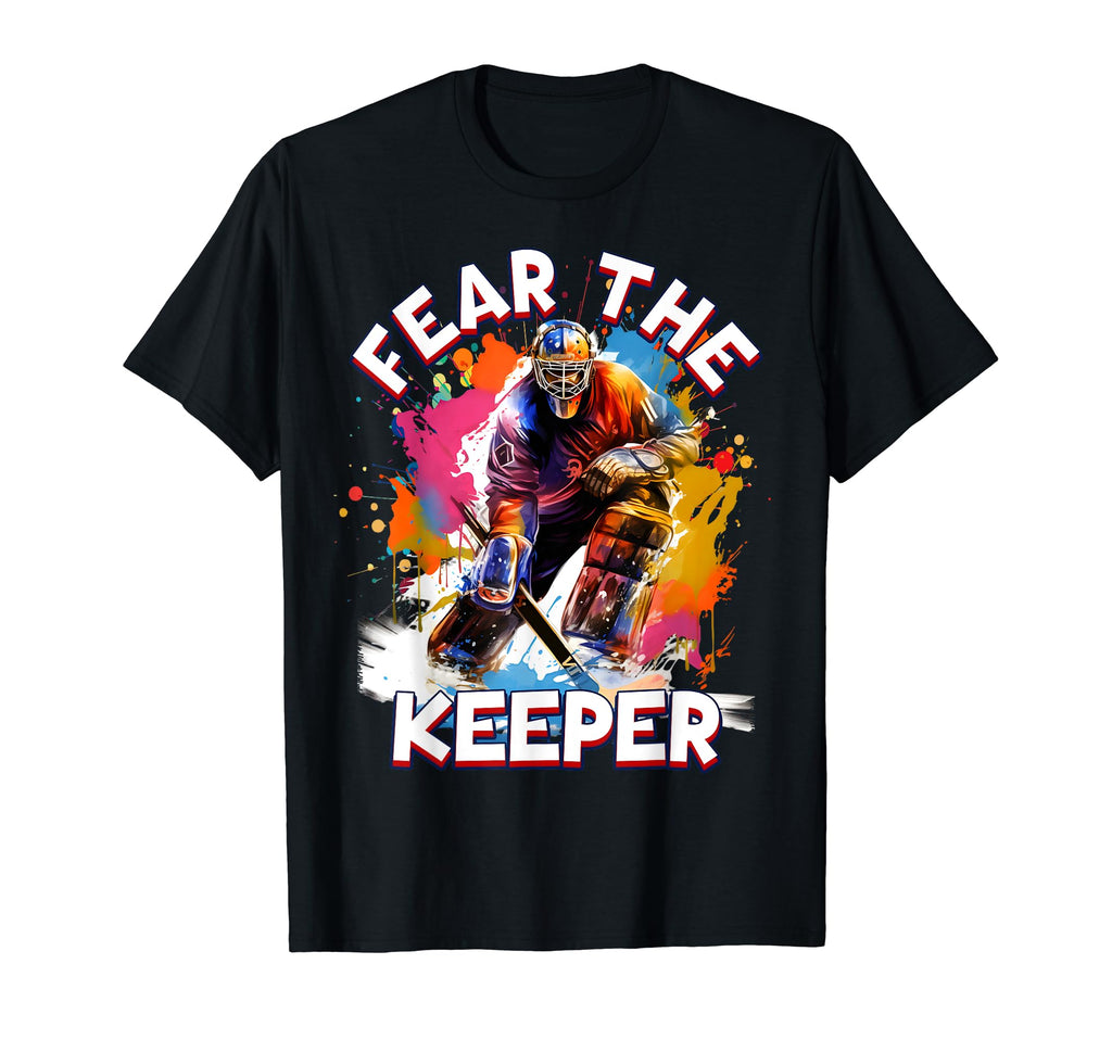 Goalie Ice Hockey Goalkeeper Sport T-Shirt - Custom Art Print Men Women
