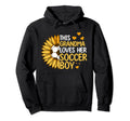 Grandma Loves Soccer Sport Player Hoodie - Aesthetic Graphic for Adults
