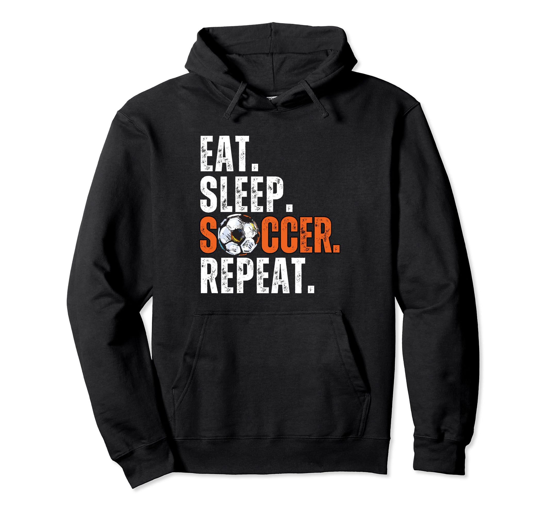 Soccer Lover Themed Eat Sleep Soccer Hoodie - Aesthetic Graphic Men Women