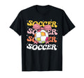 Groovy Soccer Coquette Bow Soccer T-Shirt - Custom Art Print Men Women