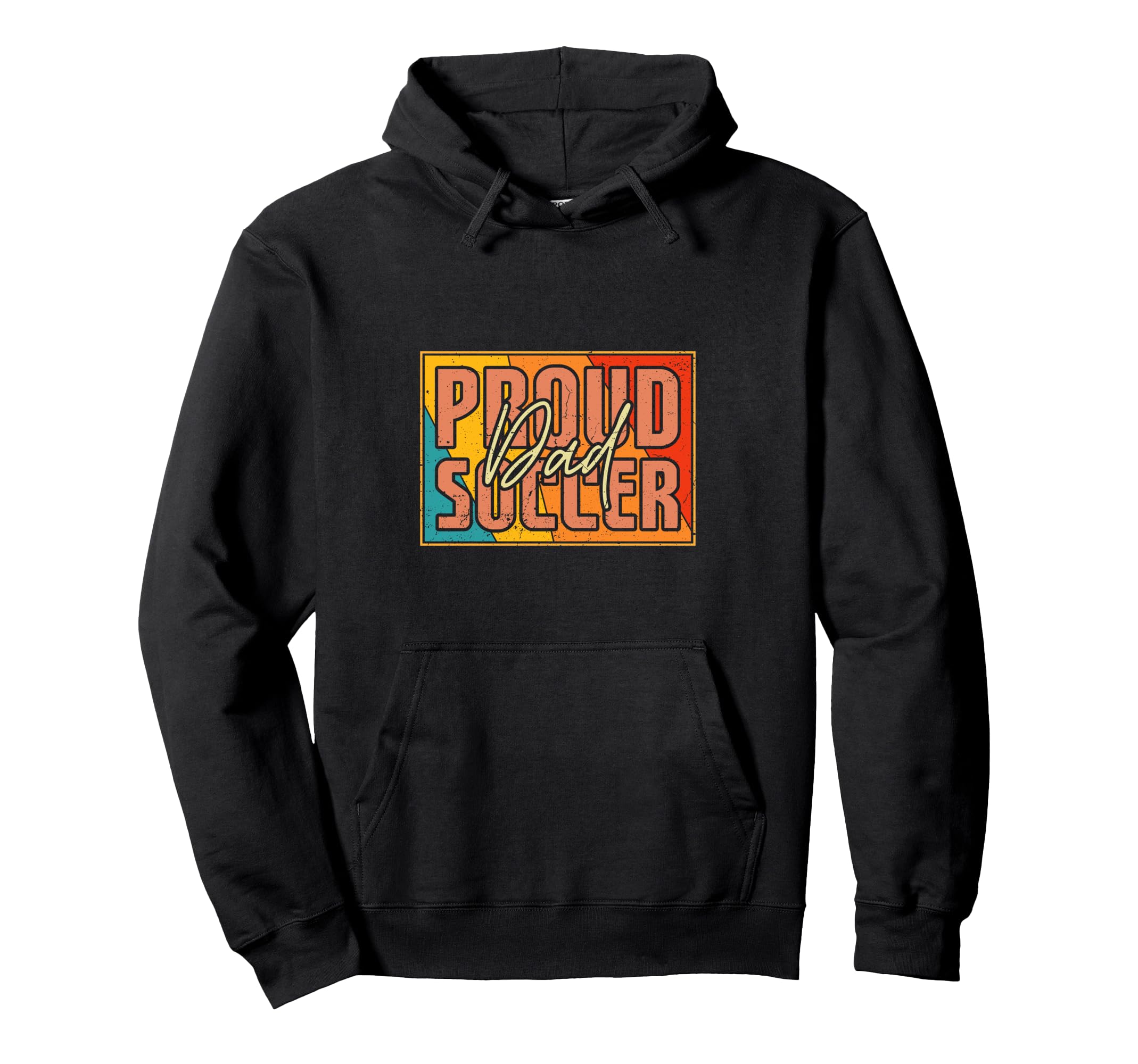 Proud Soccer Dad Football Sports Hoodie - Trendy Graphic for Adults