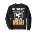 My Favorite Goalie Calls Me Mimi Soccer Sweatshirt - Unique Graphic Unisex