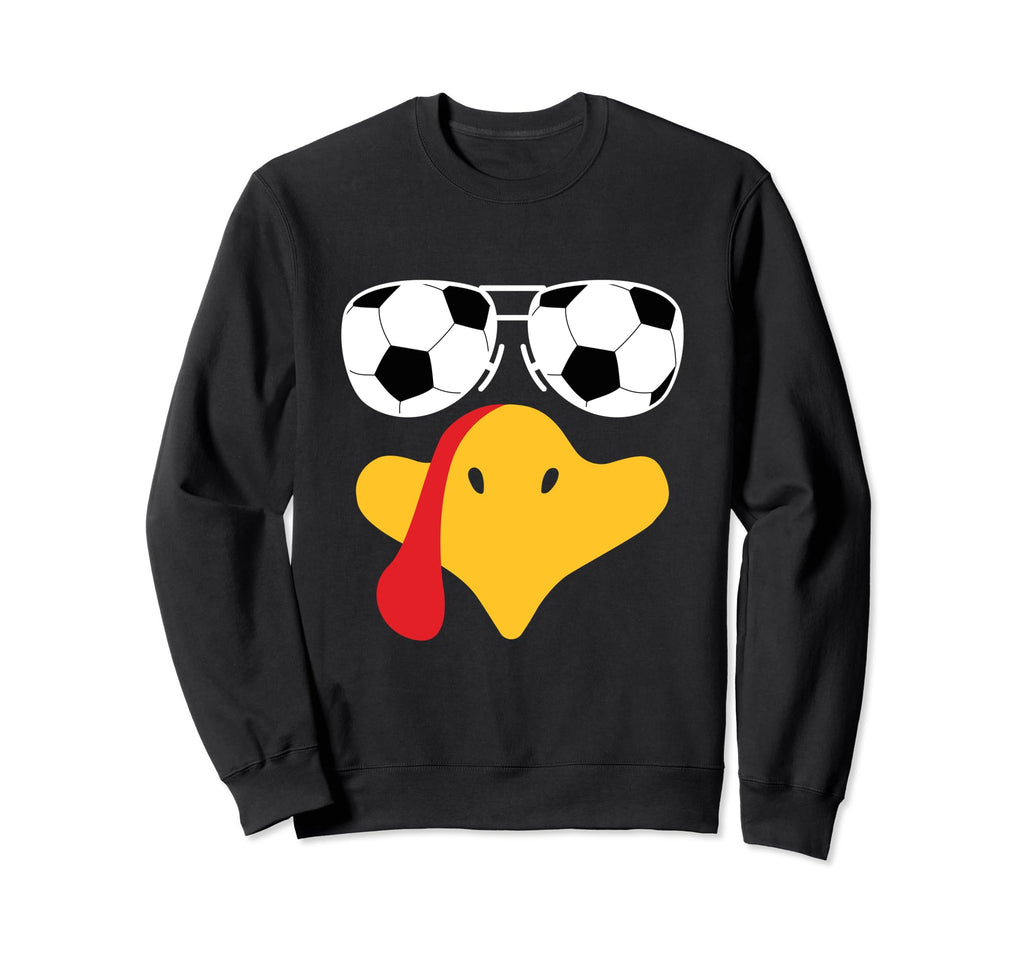 Turkey Face Soccer Sunglasses Sweatshirt - Minimalist Print Unisex