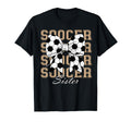 Soccer Sister Coquette Bow Soccer T-Shirt - Casual Everyday Wear Men Women