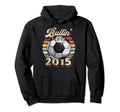 Ballin Since 2015 7Th Soccer Birthday Hoodie - Novelty Apparel for Adults