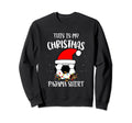 Soccer Goalkeeper Holiday Santa Sweatshirt - Custom Art Print Men Women