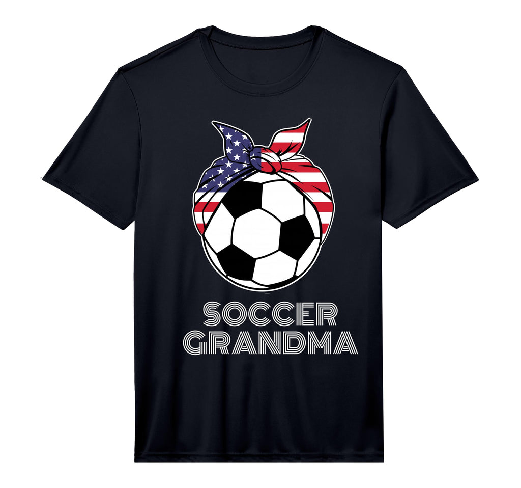 Bandana Soccer Ball Grandmother Gigi T-Shirt - Minimalist Print Unisex