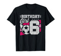 6 Year Old Birthday Soccer Party 6Th T-Shirt - Trendy Graphic Unisex