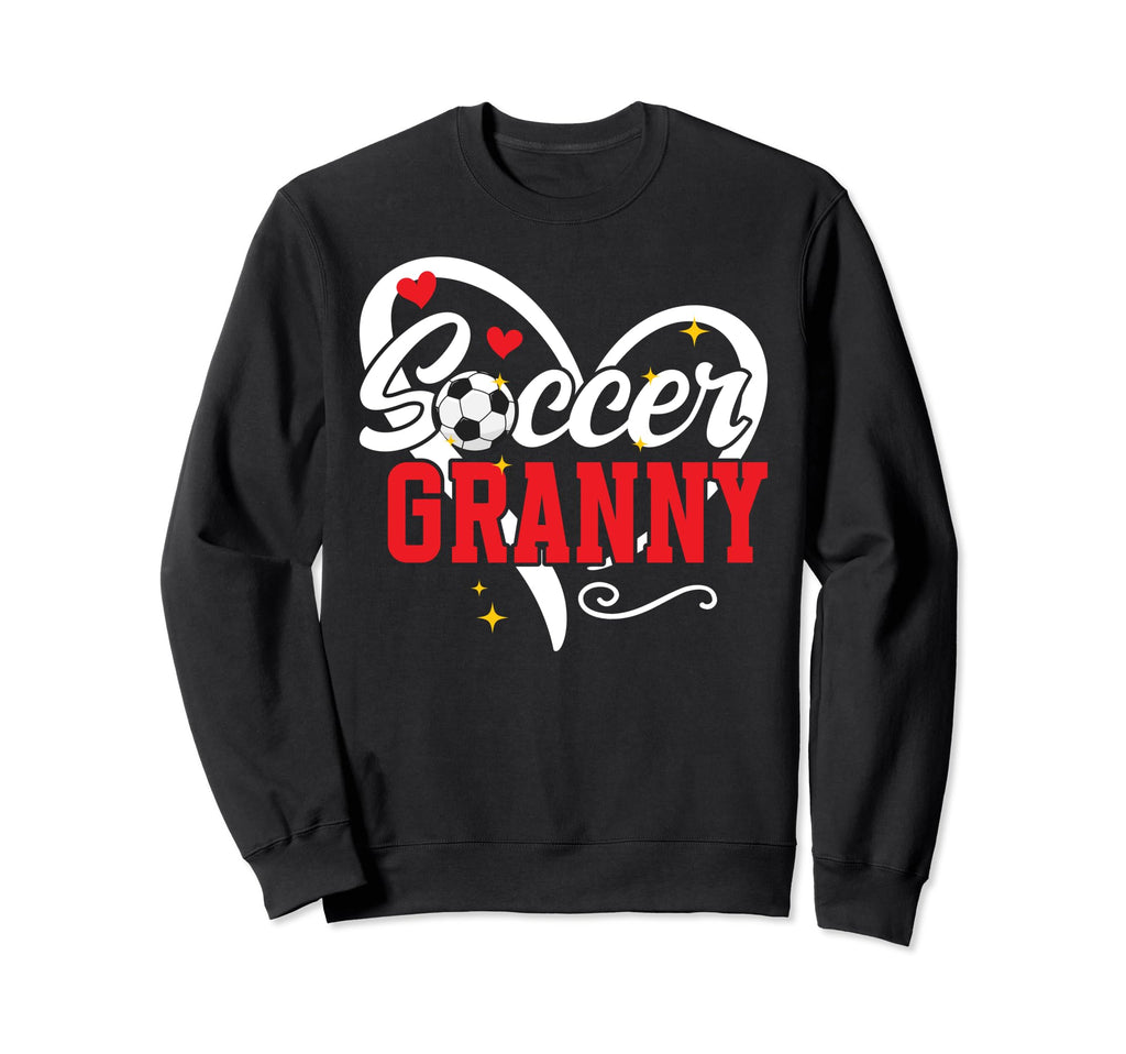 Soccer Granny Heart Grandma Granny Sweatshirt - Trendy Graphic Unisex