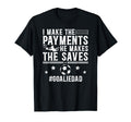 Funny Soccer Goalie Dad Soccer T-Shirt - Aesthetic Graphic for Adults