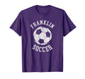 Franklin Soccer Distressed 90S T-Shirt - Unique Graphic Unisex