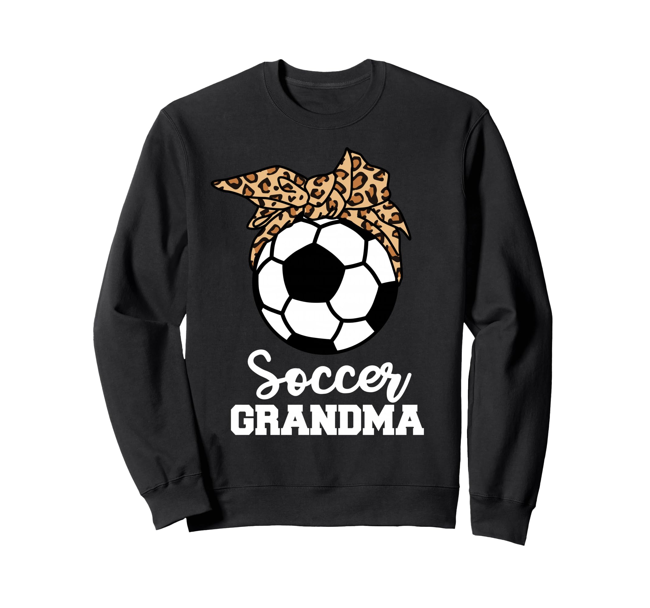Soccer Grandma Funny Leopard Grandma Sweatshirt - Aesthetic Graphic Unisex