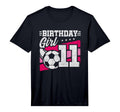 11 Year Old Soccer Birthday 11Th T-Shirt - Minimalist Print Unisex