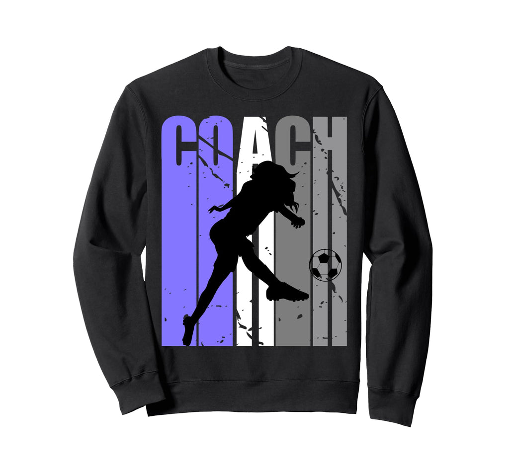 Lilac Purple Soccer Coach Instructor Sweatshirt - Trendy Graphic Unisex