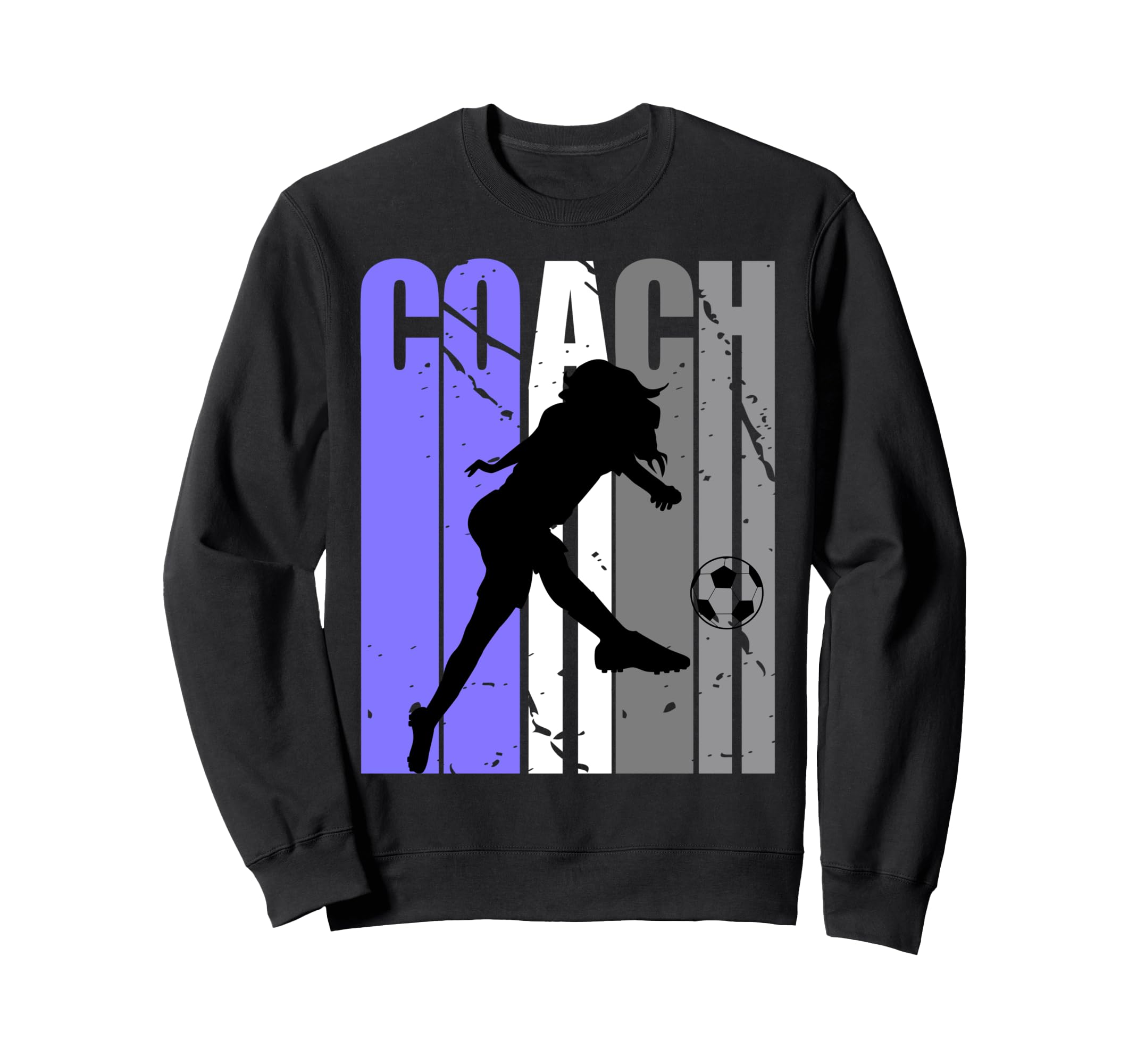 Lilac Purple Soccer Coach Instructor Sweatshirt - Trendy Graphic Unisex