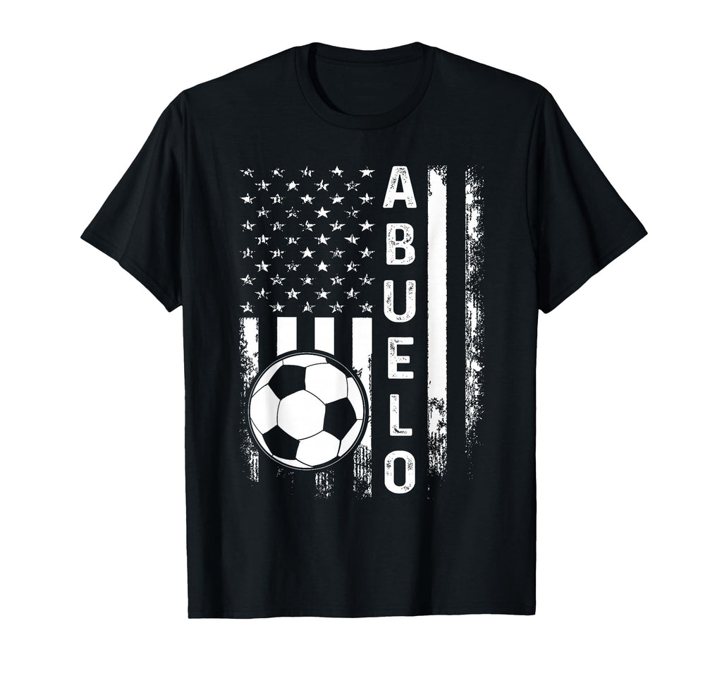 Soccer Abuelo American Flag T-Shirt - Graphic Print Men Women