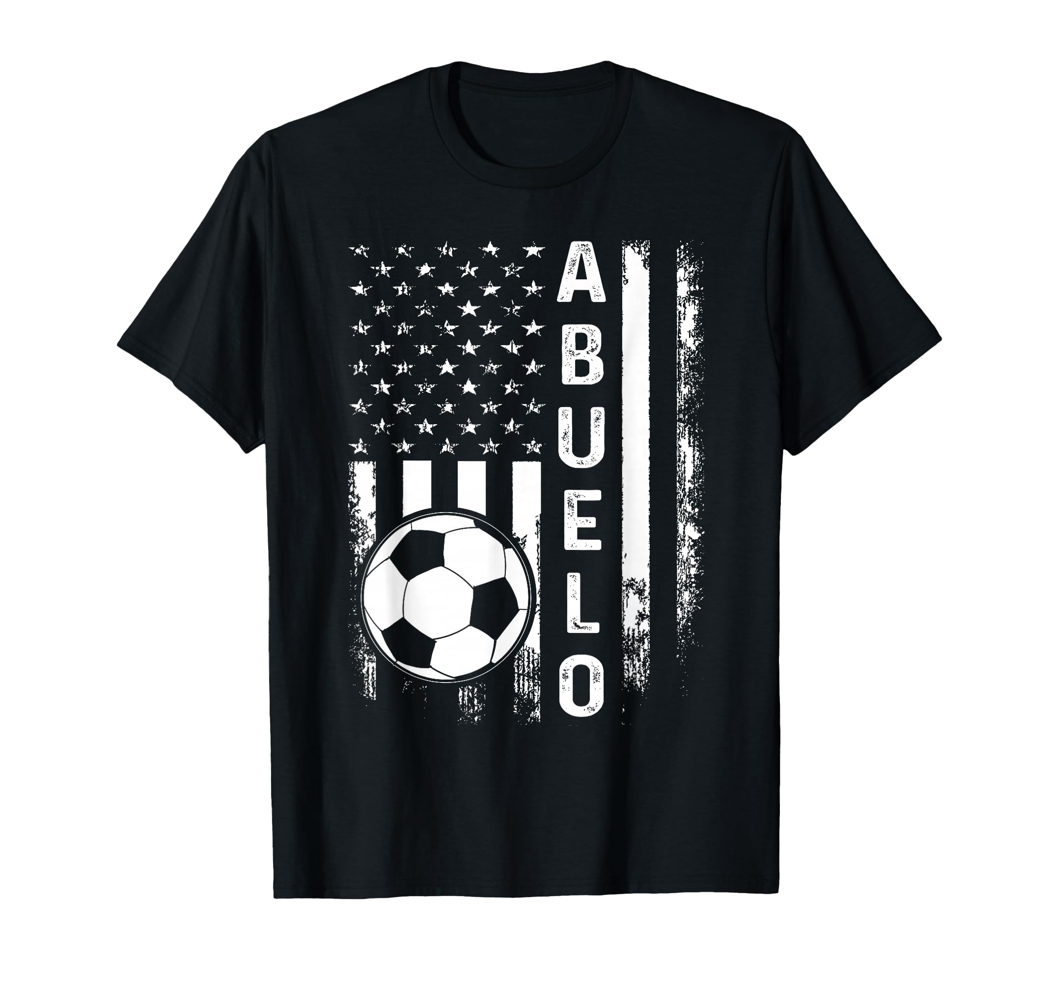 Soccer Abuelo American Flag T-Shirt - Graphic Print Men Women