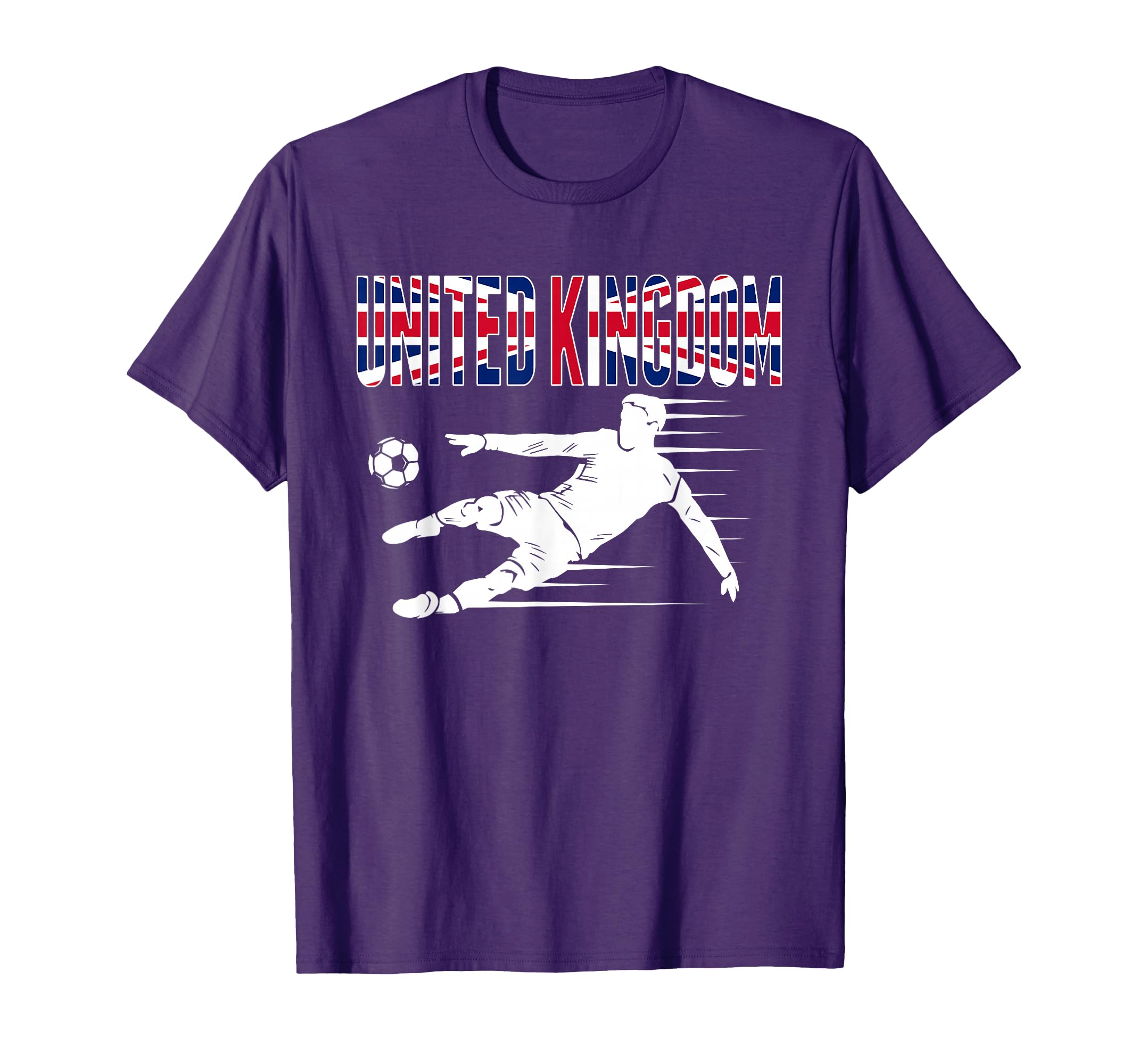 United Kingdom Soccer Fans Jersey T-Shirt - Novelty Apparel for Adults