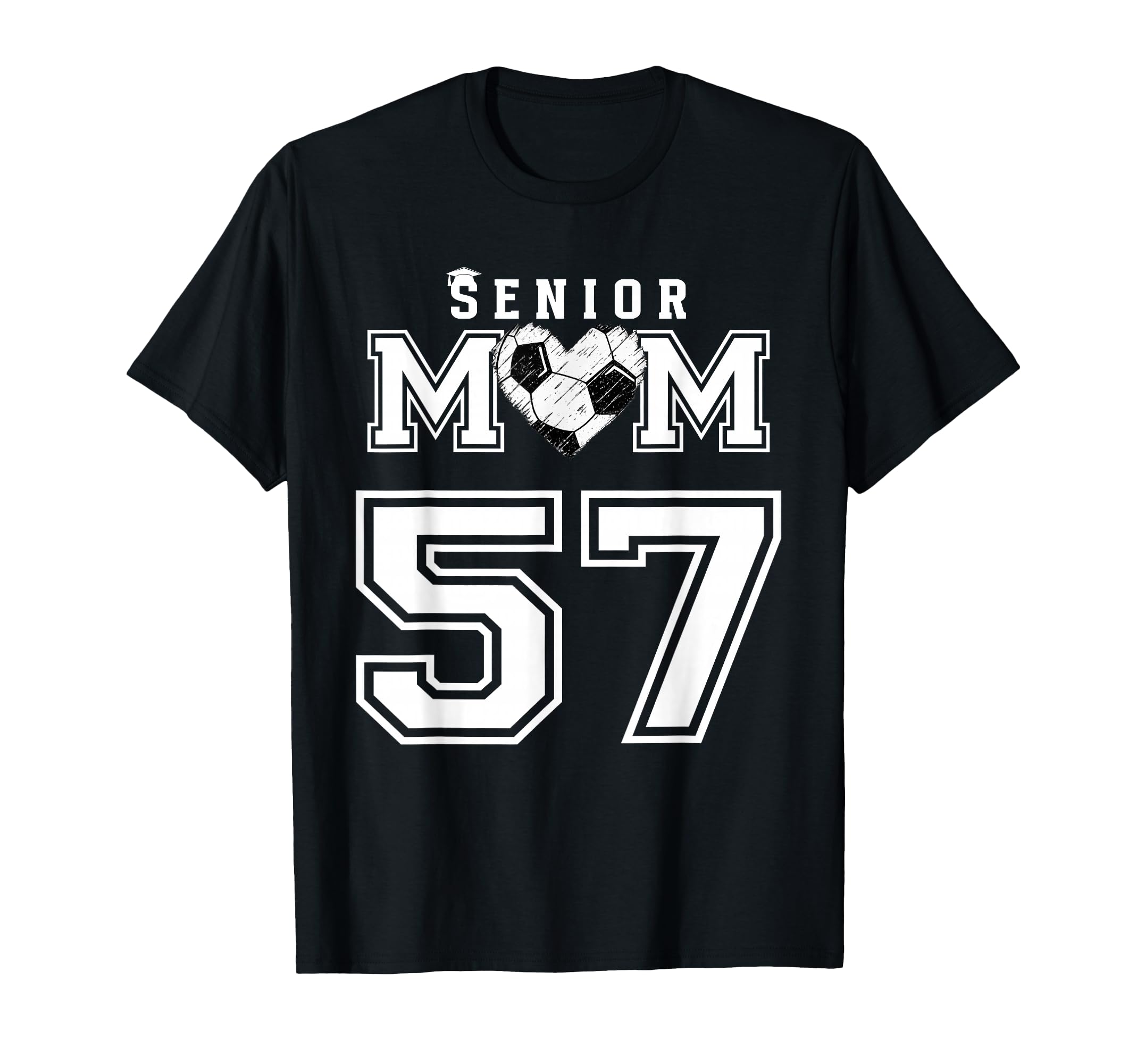 Proud Senior Soccer Mom Custom T-Shirt - Fun Novelty Design for Adults