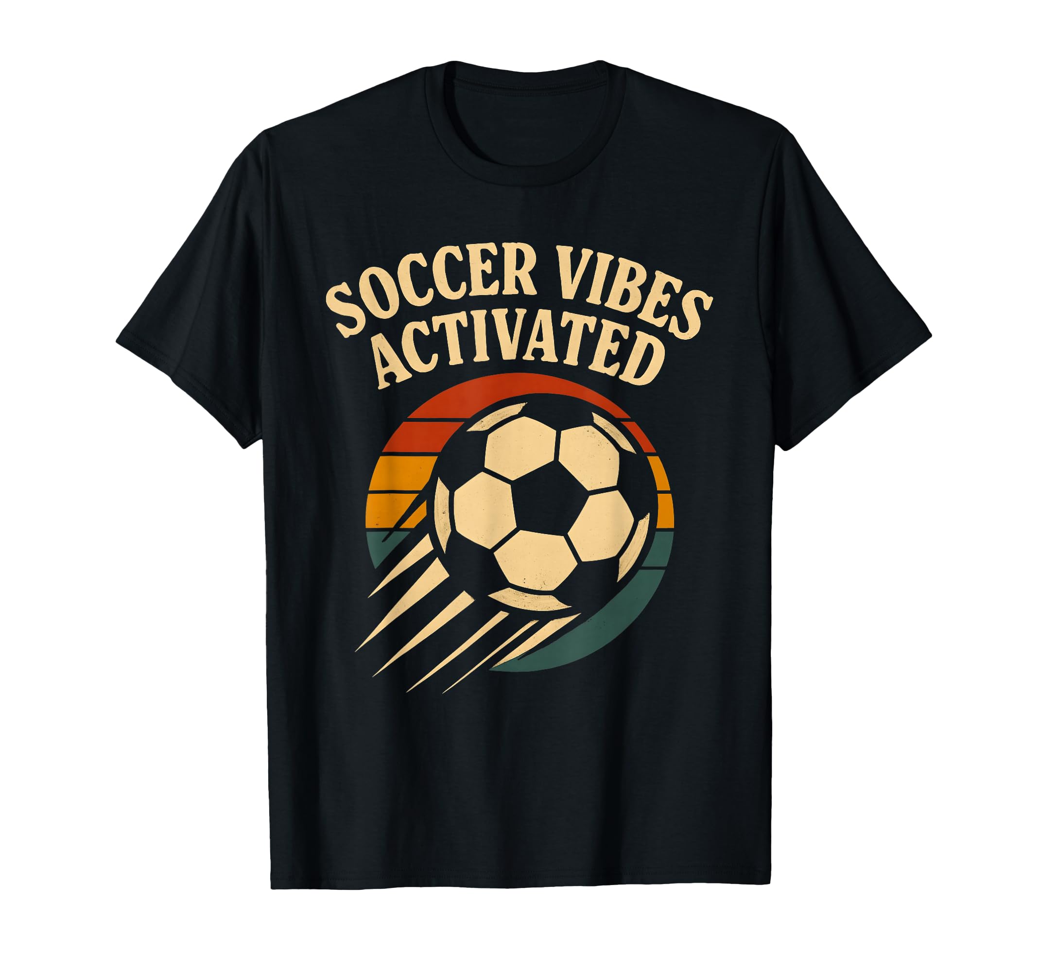 Soccer Vibes Activated Ball Player Fan T-Shirt - Aesthetic Graphic Unisex
