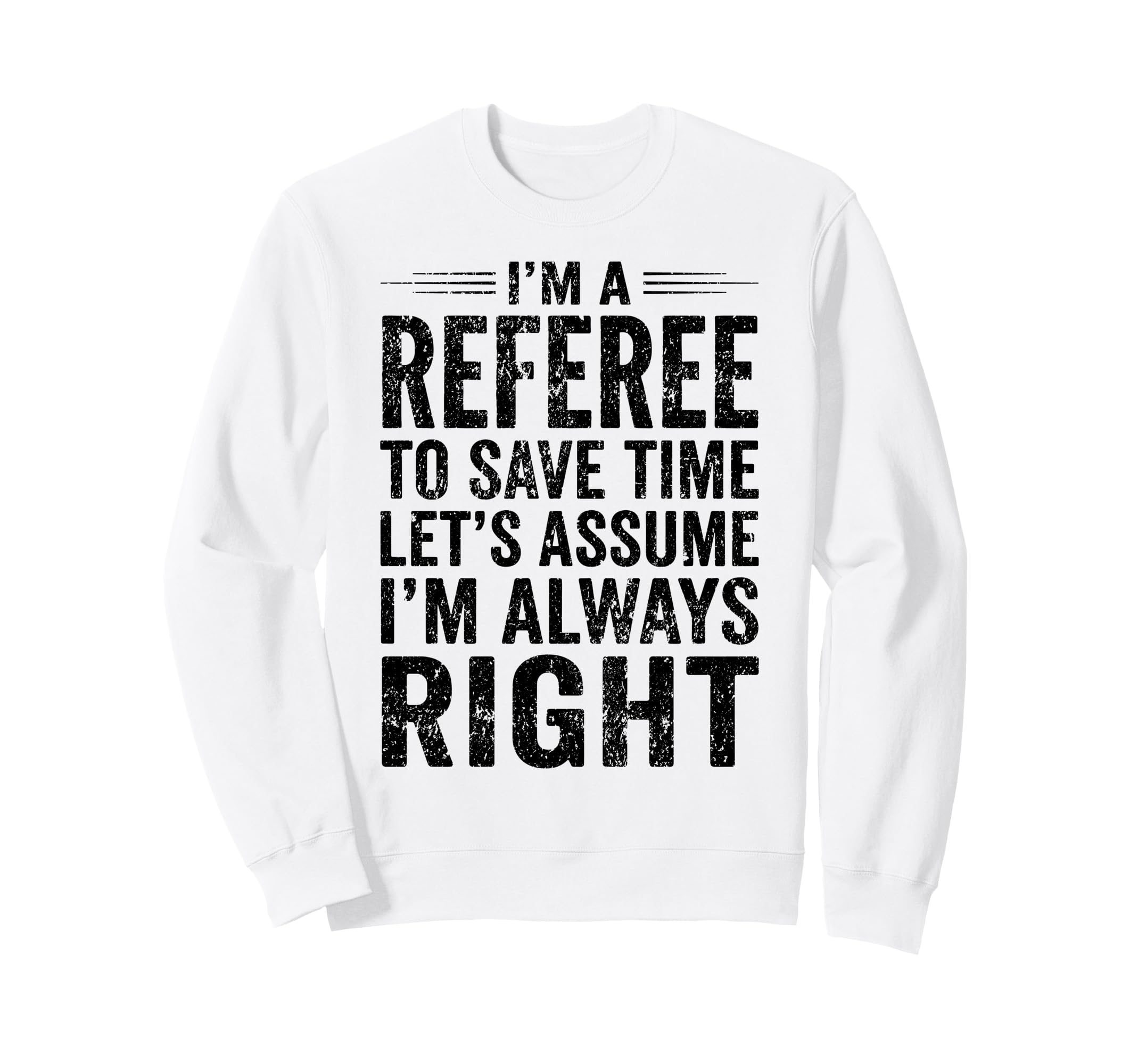 Funny Referee Soccer Football Sports Sweatshirt - Streetwear Style Unisex