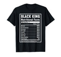 Black King Nutritional Facts T-Shirt - Unique Graphic Unisex