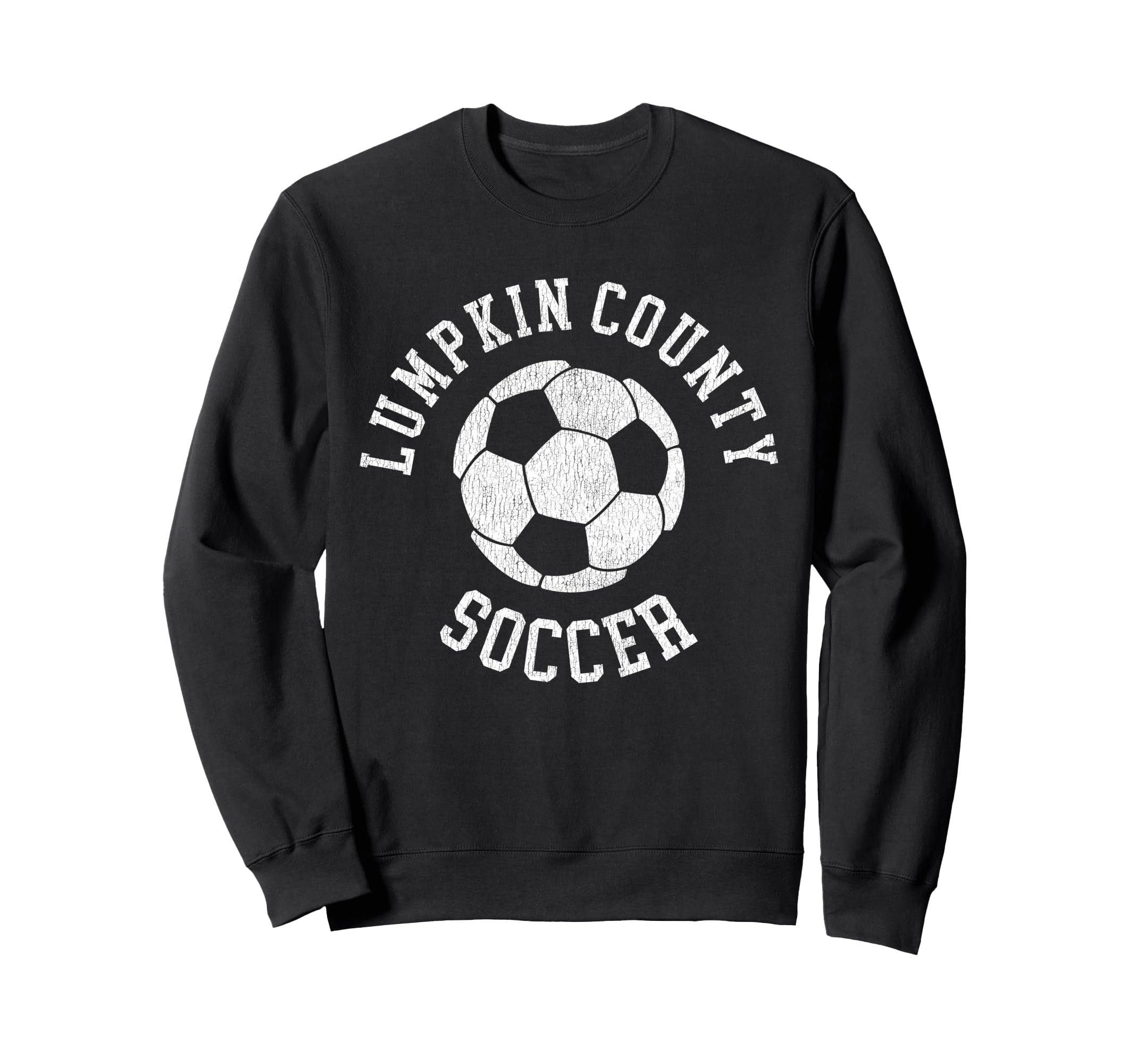 Lumpkin County Soccer Distressed Sweatshirt - Custom Art Print for Adults