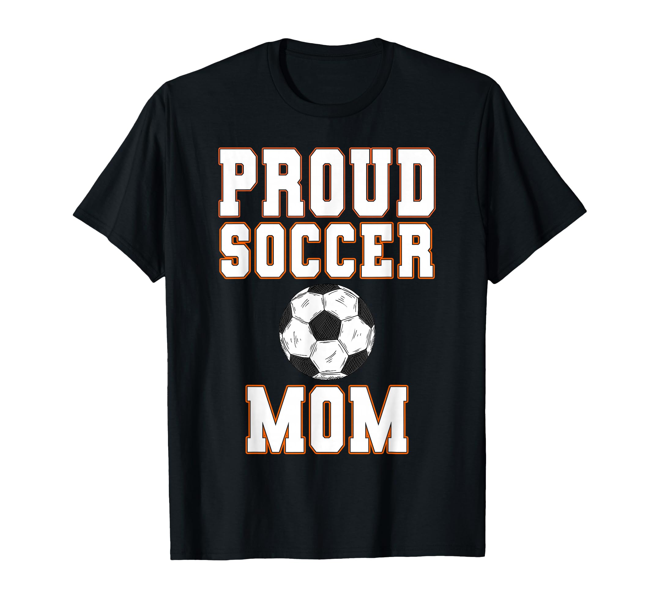 Proud Soccer Mom Game Day Sports Parent T-Shirt - Trendy Graphic for Adults